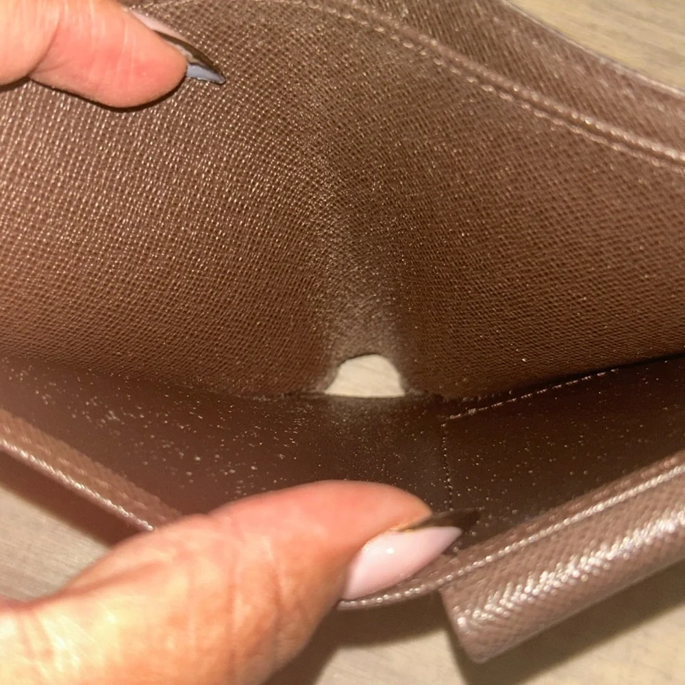 Louis Vuitton Brown Damier Ebene‎ Bifold Wallet